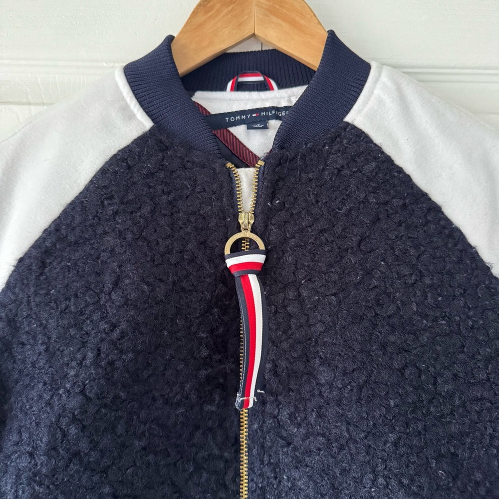 Tommy Hilfiger Black and White bomber Jacket - Picture 3 of 6